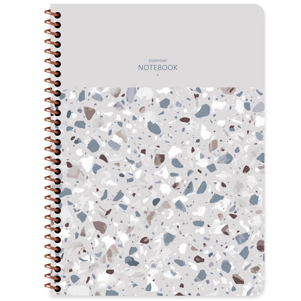 Keskin Color Defter 16,5x22,5 80 Yp.kar.pp Kp.Spiralli Terazzo