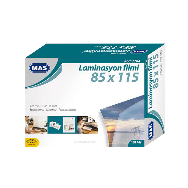 Mas Laminasyon Filmi Parlak 85x115 125 MIC 7704