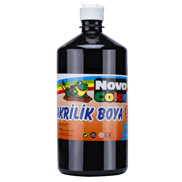 Nova Color Akrilik Boya 1 KG Siyah NC-226