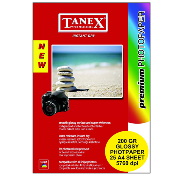 Tanex Fotoğraf Kağıdı 25 Li YP A4 200 GR