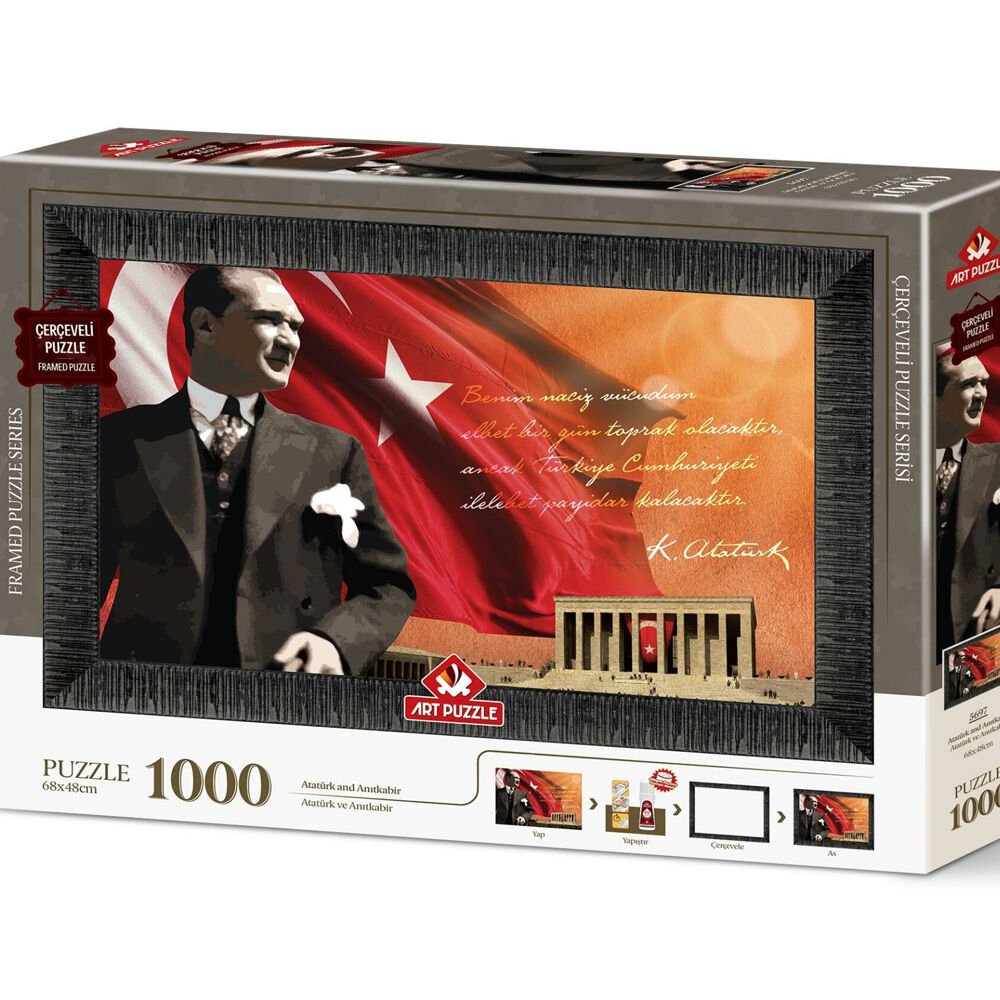 Art Puzzle 1000 Parça Atatürk Ve Anıtkabir Çerçeveli 5697