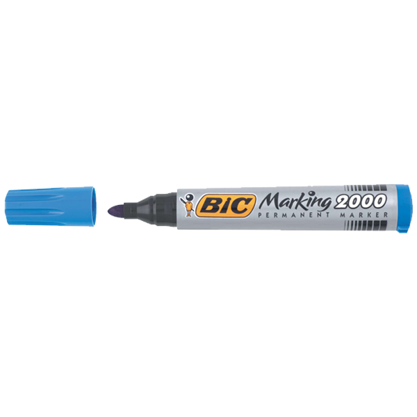 Bic Markör Permanent 1.7 MM Yuvarlak Uçlu Mavi 2000 06