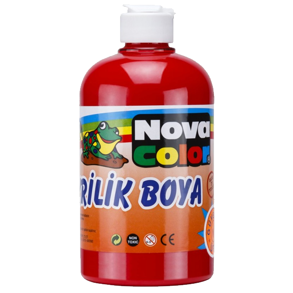 Nova Color Akrilik Boya 500 GR Kırmızı NC-382