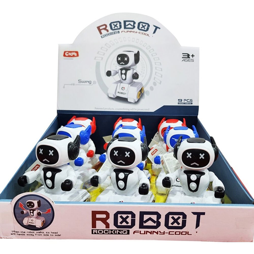 Ctoy Oyuncak Sürtmeli Mini Stantlı Robot 3 Ass CTOY-8809-6