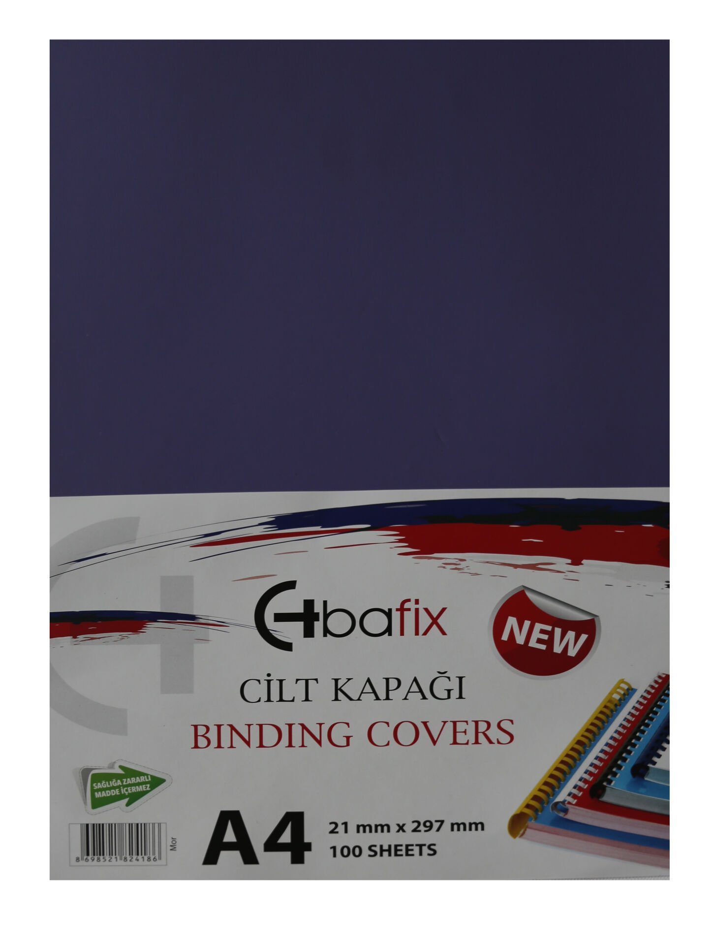 Bafix Cilt Kapağı Plastik Opak A4 160 MIC Mor
