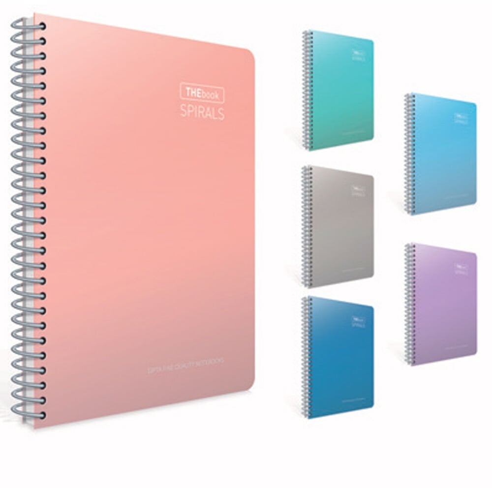 Gıpta Spiralli Sert Kapak Defter Thebook Spırals A4 200 YP Çiz.
