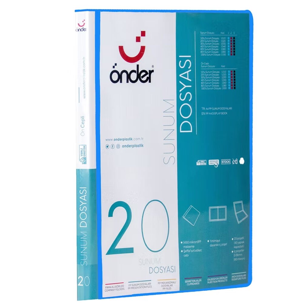 Önder Katalog (Sunum) Dosyası PP Öncepli 20 Li Siyah 1220-3