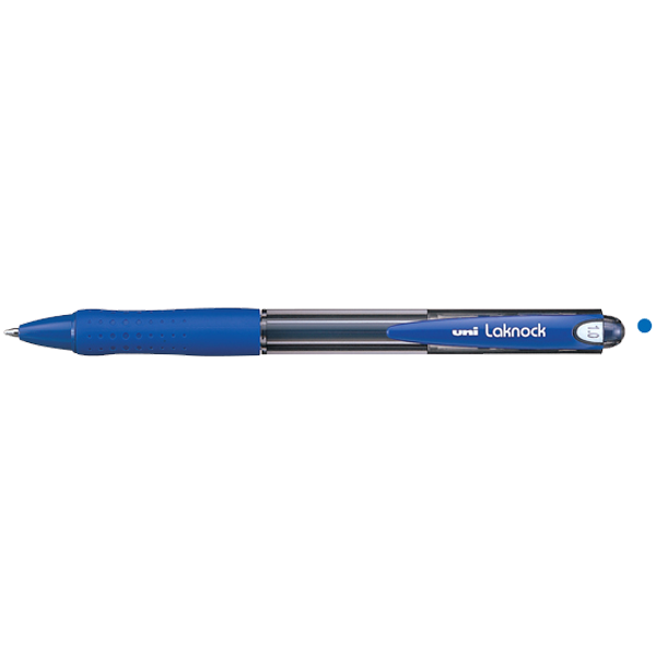 Uni-Ball Tükenmez Kalem Laknock Medium 1.0 MM Mekanik Bilye Uç Mavi SN-100