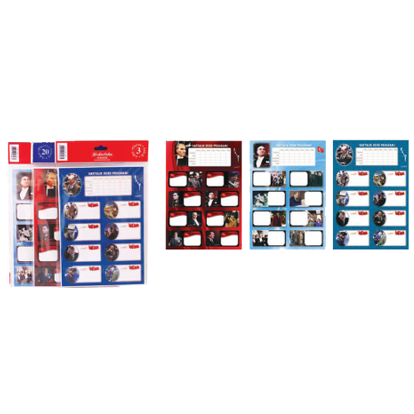 Keskin Color Okul Etiketi Atatürk Ders Programlı 3 LÜ 220131-99