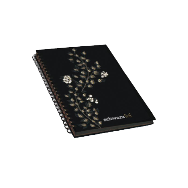 Keskin Color Spiralli Defter Schwarz Foil Sert Kapaklı 60 YP 14x20 60 YP 410110-99