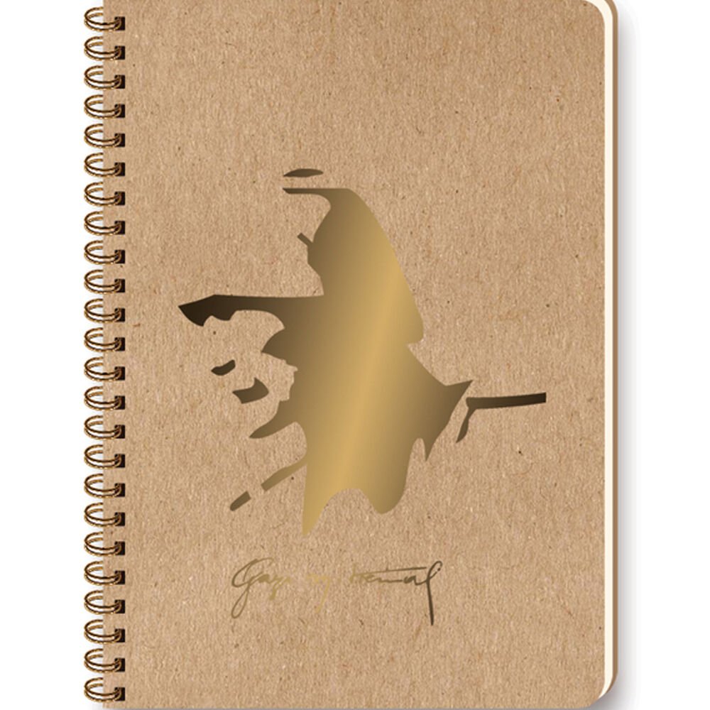 Keskin Color Spiralli Defter Funky Atatürk 16,5x22,5 100 YP Çizgili 418111-99