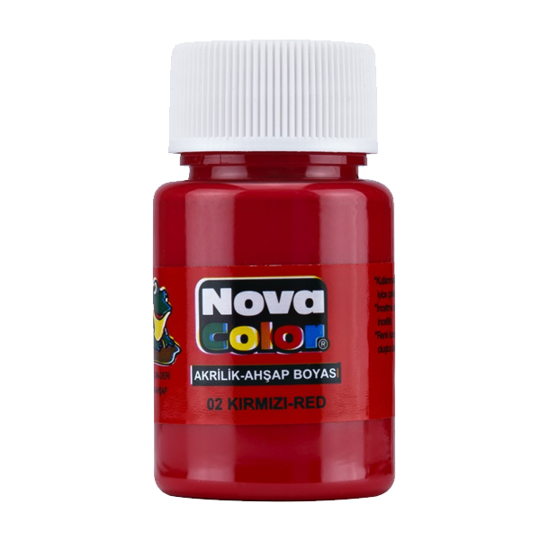 Nova Color Akrilik Boya Şişe 30 CC Kırmızı
 NC-170