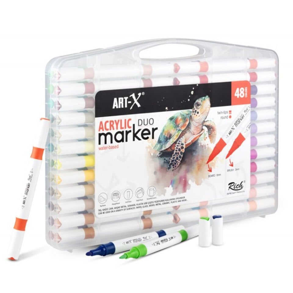 Art-X Acrylıc Marker Duo 48 Li Set  18053