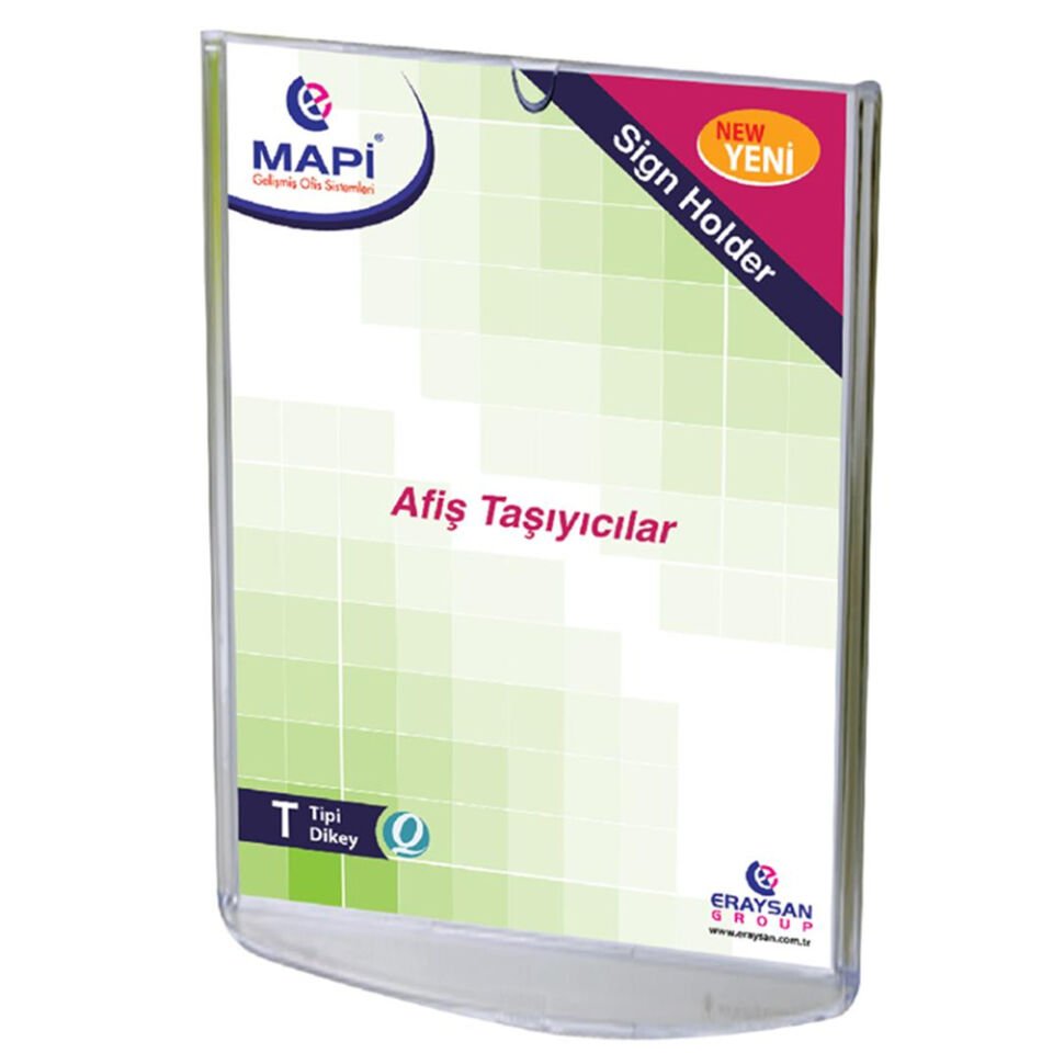 Mapi Afiş Taşıyıcı T Tipi Standlar A5 Dikey 534 20 05