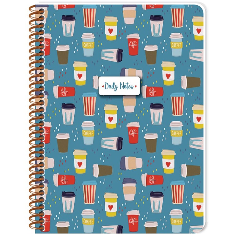 Keskin Color Defter Karton Kp.Spr Coffee 16,x22,5 80 YP Çiz.
