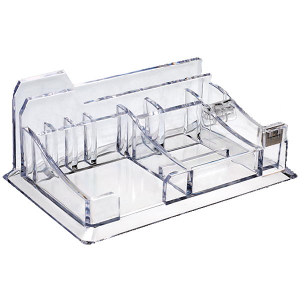 Ops Masa Seti Ataşlık-Kağıtlık-Kalemlik Bant Makinalı Plastik Şeffaf KLM 302