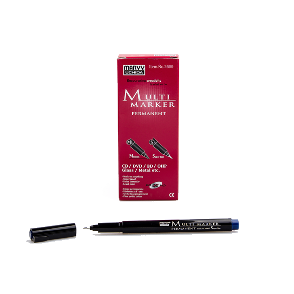 Marvy Asetat Kalemi Permanent S Seri Mavi 2600S-3