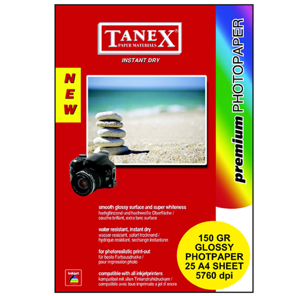 Tanex Fotoğraf Kağıdı 25 Lİ A4 150 GR