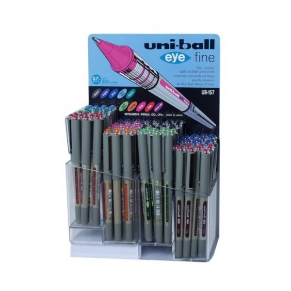 Uni-Ball Roller Kalem Eye Fine Bilye Uç 0.7 MM 120 Li Karışık Renk UB-157