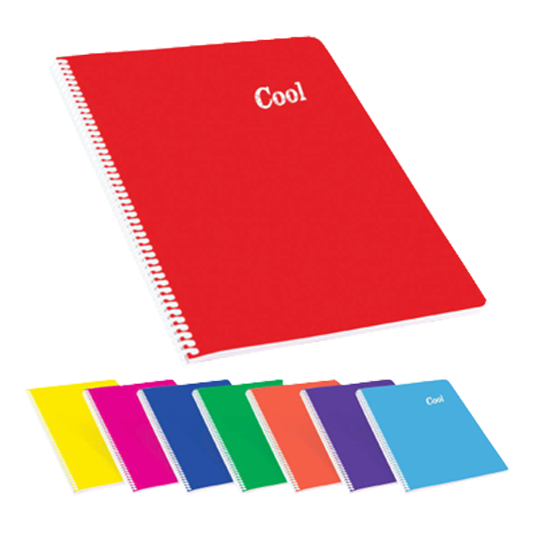 Keskin Color Spiralli Defter Cool Plastik Kapak Çizgisiz 72 YP A4 321610-99