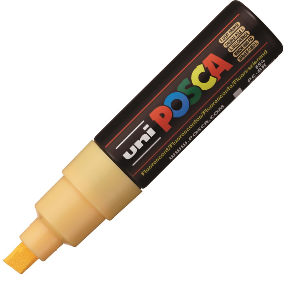 Uni-Ball Posca 8.0 Su Bazlı Boyama Markörü F.A.Turuncu PC-8K