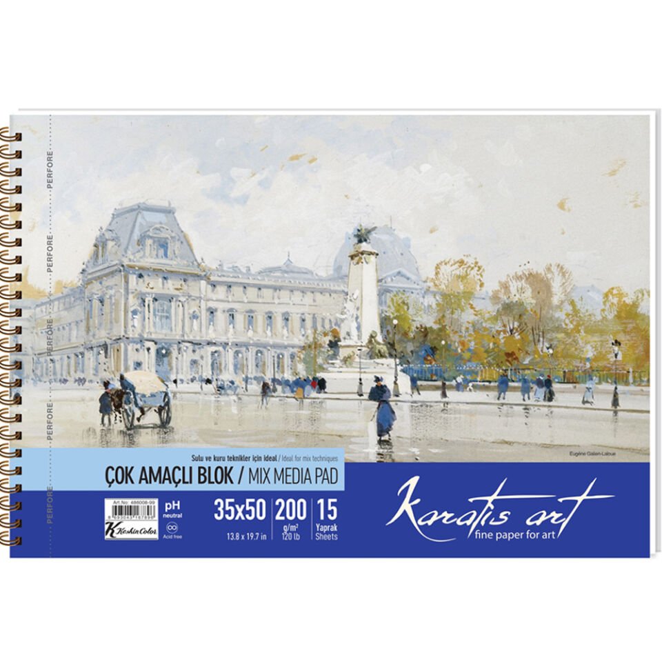 Karatis Resim Kağıdı Art 200 Gr 35x50 50 Li Paket 487002-99
