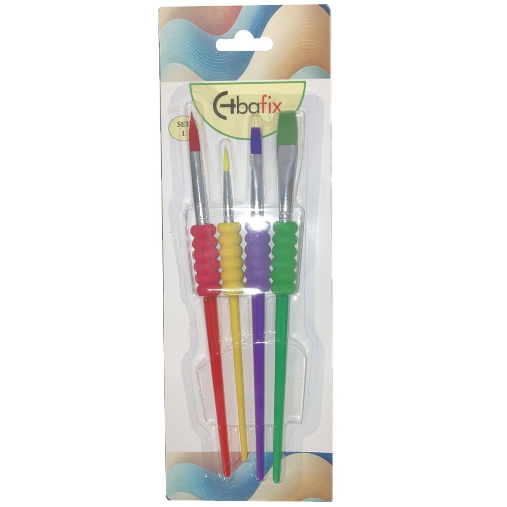 Bafix Fırça Seti Çok Amaçlı Artist Renkli 4 LÜ Set-1 70901