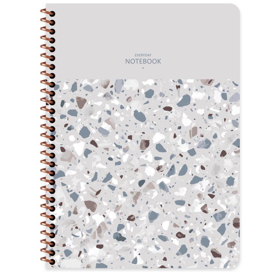 Keskin Color Defter 16,5x22,5 80 Yp.kar.pp Kp.Spiralli Terazzo