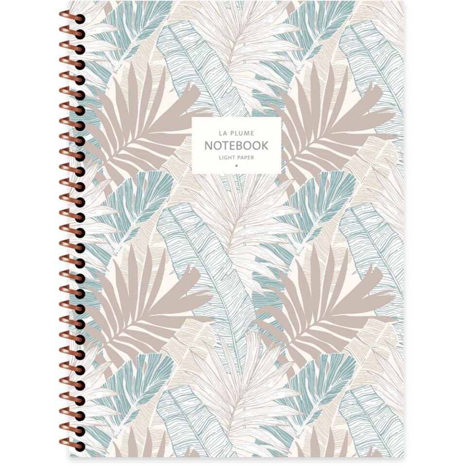 Keskin Color Defter Karton kp.Spr la Plume Leaves 16,5x22,5 80 Yp.Çiz.