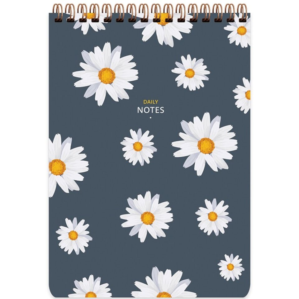 Keskin Color Spiralli Bloknot 17x24 72 YP Kareli Çiçek 145463-99