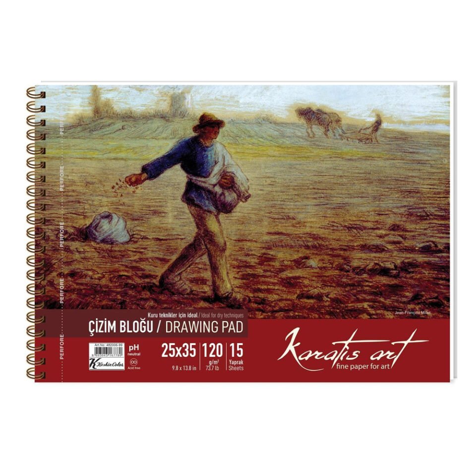 Karatis Çizim Blok Spiralli Art 120 Gr 25x35 15 Yp 482006-99