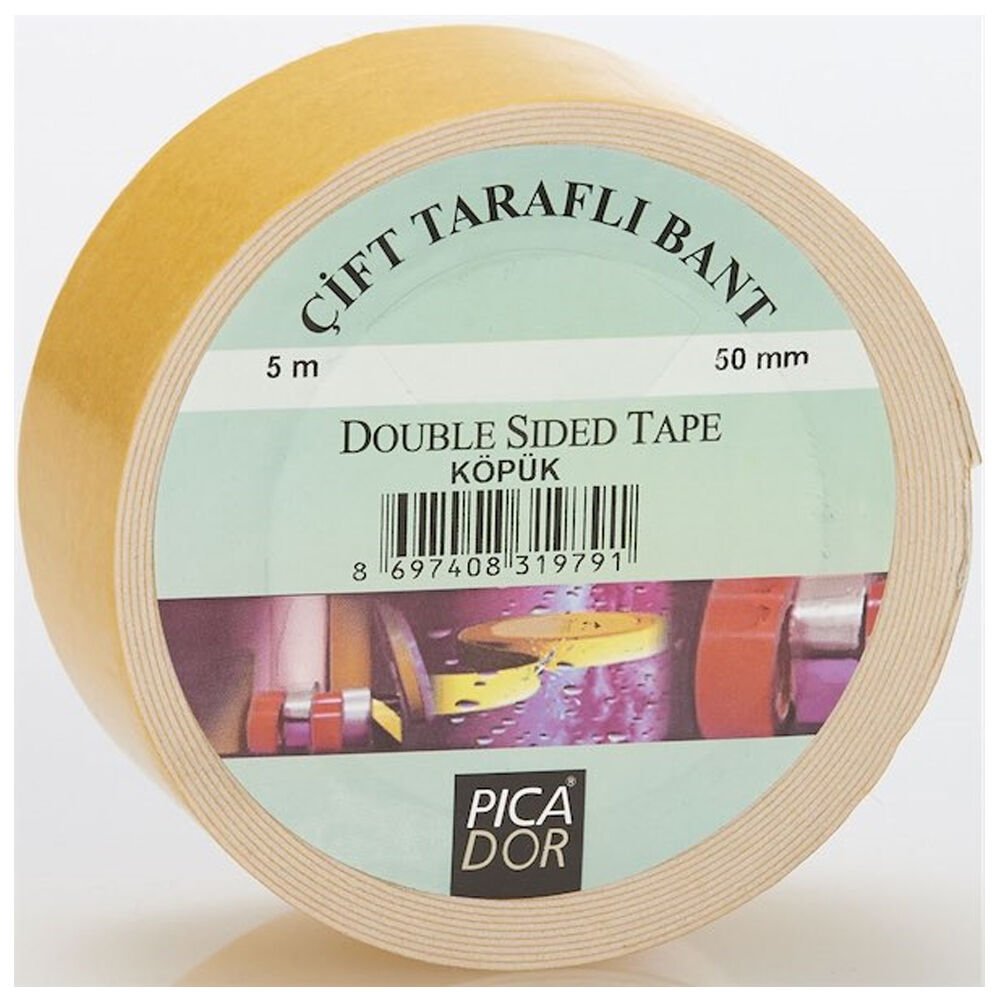 Picador Çift Taraflı Bant Pe Köpük Hotmelt Askısız 5x50 MM 4301