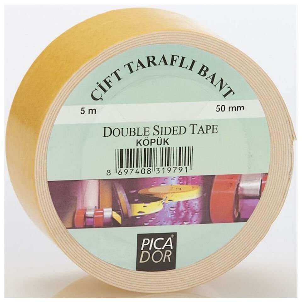 Picador Çift Taraflı Bant Pe Köpük Hotmelt Askısız 5x50 MM 4301