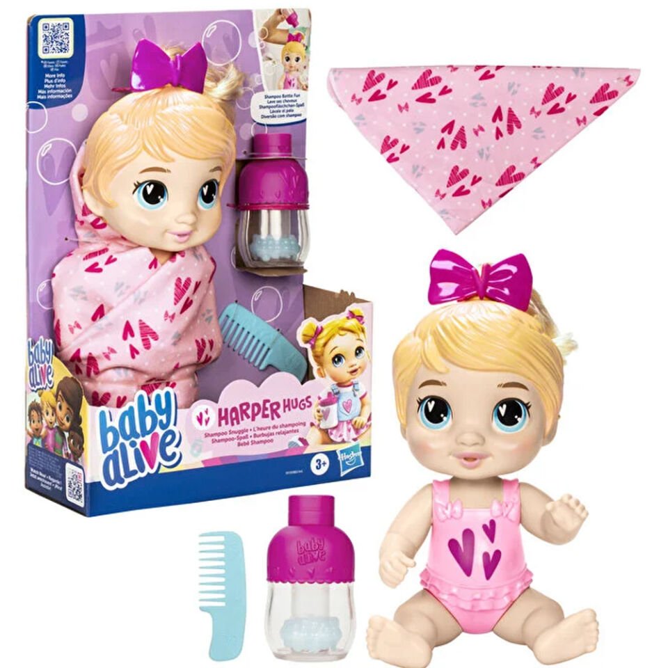 Baby Alive Bebeğimle Şampuan Eğlencesi (Sarışın)