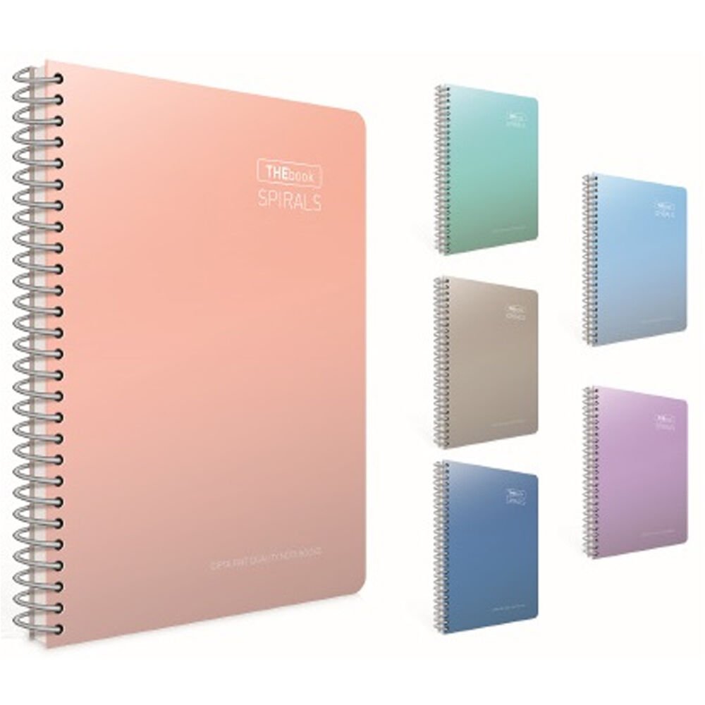 Gıpta Thebook Spırals Spiralli Sert Kapak Defter 17x24 140 YP Çizgili 5518