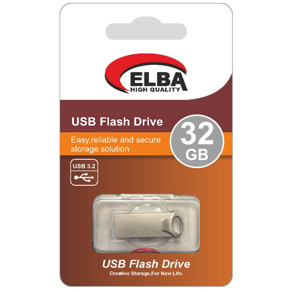 Elba Flash Bellek 32 Gb Metal 3.2 Usb