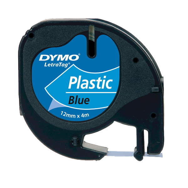 Dymo Letratag Şerit Plastik 12 MMx4 MT Mavi 91205