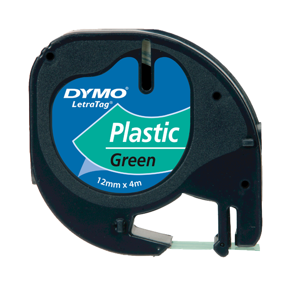 Dymo Letratag Şerit Plastik 12 MMx4 MT Yeşil 91204