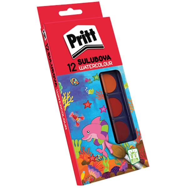 Pritt Sulu Boya Büyük Boy 12 Renk 1047948
