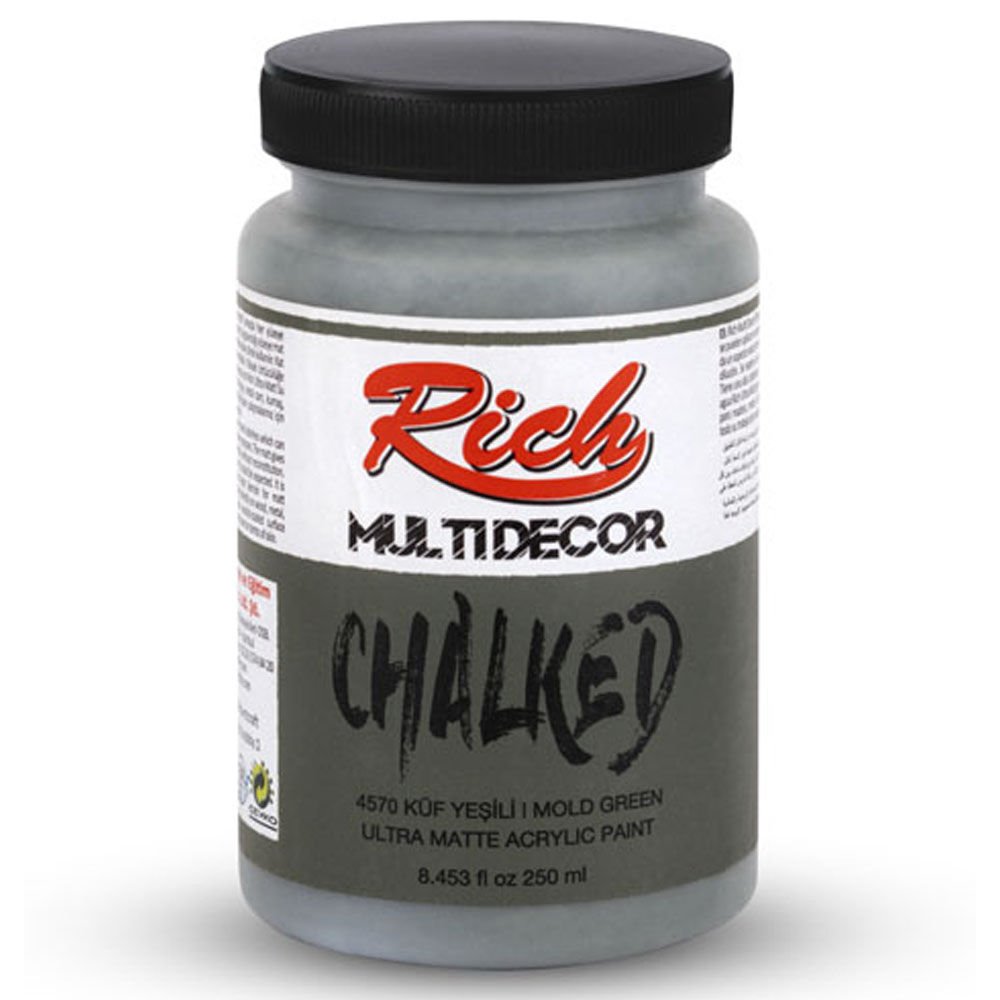 Rich Akrilik Boya Multi Decor Chalked 250 CC Küf Yeşili 4570