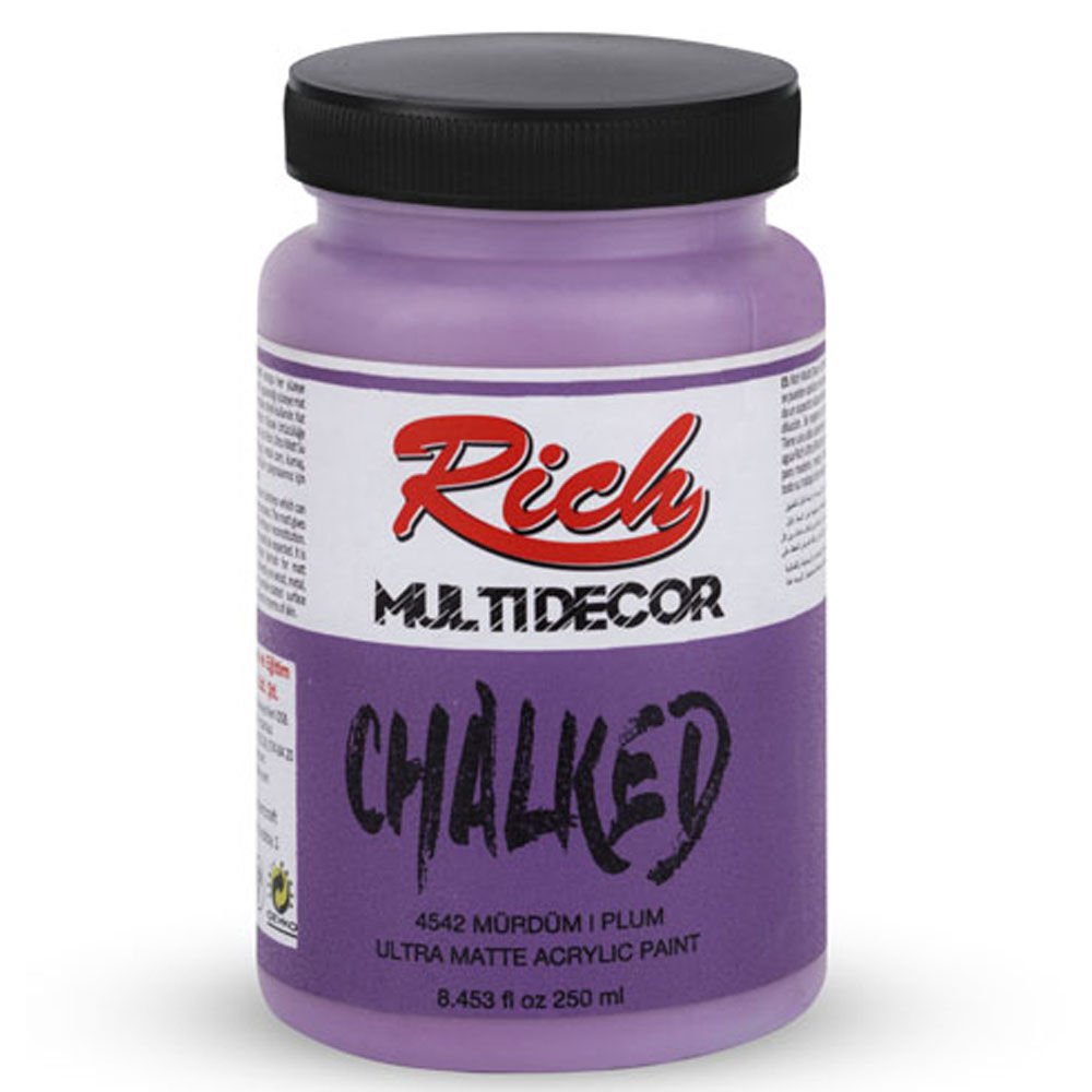 Rich Akrilik Boya Multi Decor Chalked 250 CC Mürdüm 4542