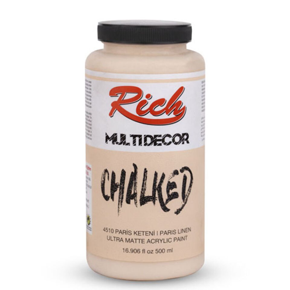 Rich Akrilik Boya Multi Decor Chalked 500 CC Paris Keteni 4510