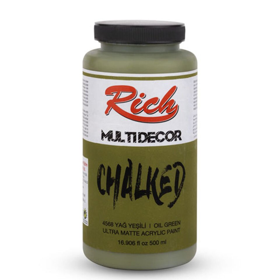 Rich Akrilik Boya Multi Decor Chalked 500 CC Yağ Yeşili 4568
