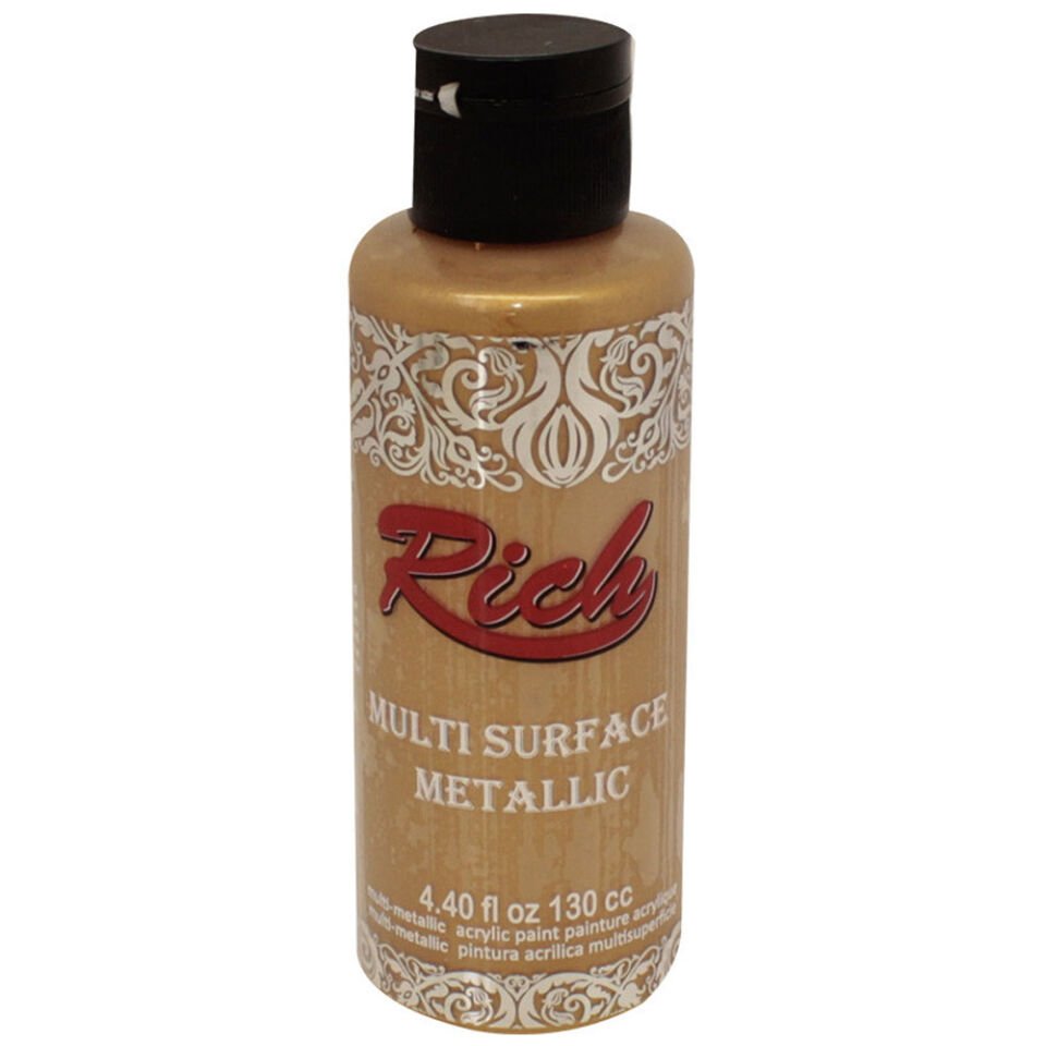 Rich Multi Sufrace Metalik Boya 120 CC Antik Altın 6506