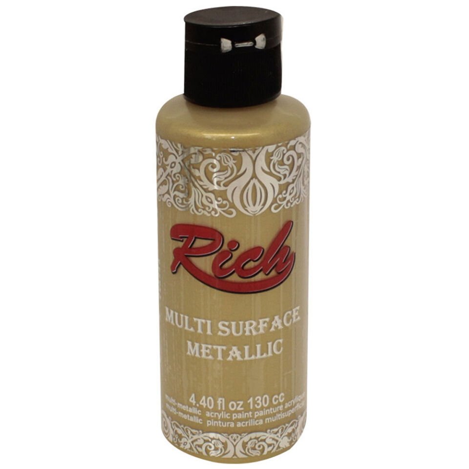 Rich Multi Sufrace Metalik Boya 120 CC Beyaz Altın 6510