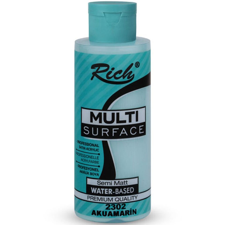Rich Akrilik Boya Multi Surface 120 CC Akuamarin