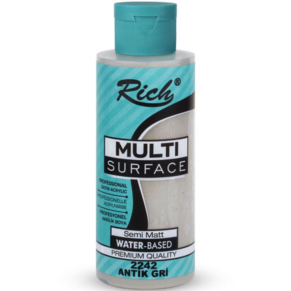 Rich Akrilik Boya Multi Surface 120 CC Antik Gri 2242