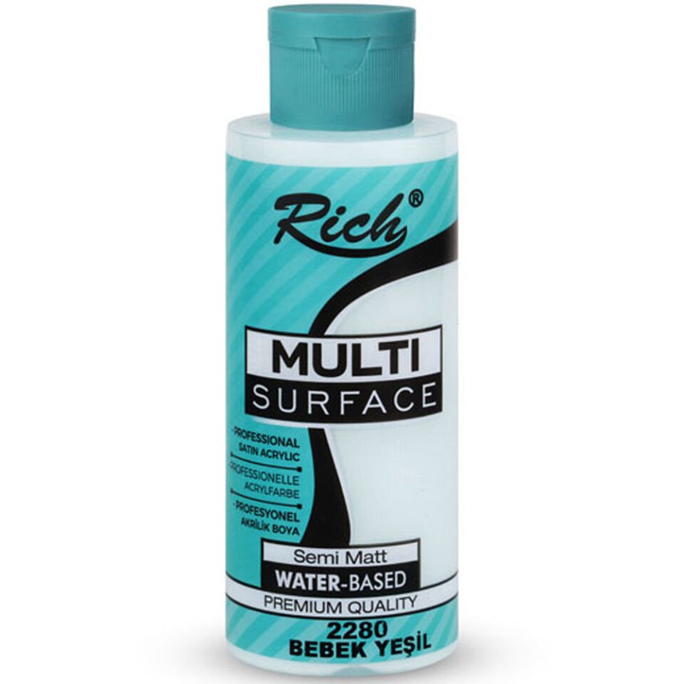 Rich Akrilik Boya Multi Surface 120 CC Bebek Yeşil 2280
