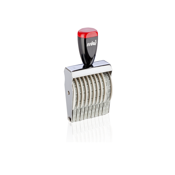 Sırdaş Numaratör Elle Çevirmeli 10 Hane 9 MM 15910