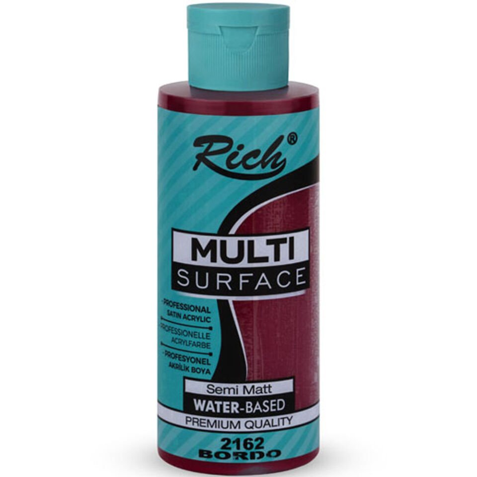 Rich Akrilik Boya Multi Surface 120 CC Bordo 120-2162